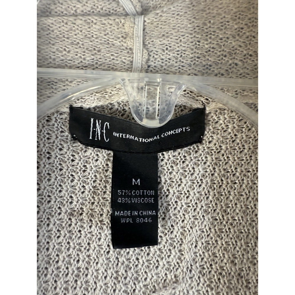 INC International Concepts Beige Sleeveless Sweater. Size Medium cotton/viscose - Picture 5 of 6